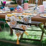 - SuplaRunnerSet376-61li-Siyah-Beyaz-Zemin-Kabak-Desenli-Supla-Runner-Seti-2 - Realhomes  6+1'li Siyah Beyaz Zemin Kabak Desenli Supla Runner Seti Realhomes