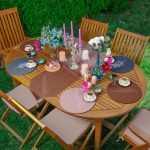 6+1'li Renkli Zemin Yaprak Tasarımlı Supla Runner Seti Realhomes