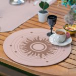 6+1'li Renkli Zemin Onedraw Çizimli Özel Tasarım Supla Runner Seti Realhomes