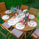 - SuplaRunnerSet404-61li-Beyaz-Zemin-Ortanca-Motifli-Supla-Runner-Seti - Realhomes 6+1'li Beyaz Zemin Ortanca Motifli Supla Runner Seti Realhomes