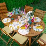 6+1'li Renkli Fırça Darbeleri Özel Tasarımlı Supla Runner Seti Realhomes