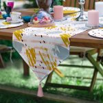 6+1'li Renkli Fırça Darbeleri Özel Tasarımlı Supla Runner Seti Realhomes