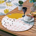 6+1'li Renkli Fırça Darbeleri Özel Tasarımlı Supla Runner Seti Realhomes