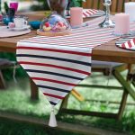 6+1'li Bordo & Laciver Denizci Temalı Supla Runner Seti Realhomes