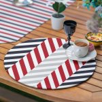 6+1'li Bordo & Laciver Denizci Temalı Supla Runner Seti Realhomes