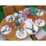 6+1'li Mermer Zemin Üzerinde Özel Tasarım Supla Runner Seti Realhomes