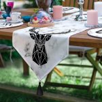 6+1'li Mermer Zemin Üzerinde Özel Tasarım Supla Runner Seti Realhomes