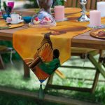 6+1'li Etnik Kültürlü African Kadın Tasarımlı Supla Runner Seti Realhomes