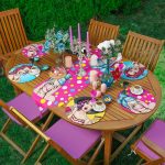 6+1'li Özel Tasarım Pop-Art Kız Desenli Supla Runner Seti Realhomes