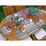 - SuplaRunnerSet47-61li-Siyah-Beyaz-Etnik-Tasarimli-Supla-Runner-Seti-1 - Realhomes  6+1'li Siyah Beyaz Etnik Tasarımlı  Supla Runner Seti Realhomes