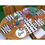 - SuplaRunnerSet51-61li-Siyah-Beyaz-Love-Temali-Ozel-Tasarim-Supla-Runner-Seti-1 - Realhomes  6+1'li Siyah Beyaz Love Temalı Özel Tasarım Supla Runner Seti Realhomes