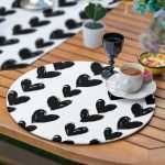 - SuplaRunnerSet51-61li-Siyah-Beyaz-Love-Temali-Ozel-Tasarim-Supla-Runner-Seti-3 - Realhomes  6+1'li Siyah Beyaz Love Temalı Özel Tasarım Supla Runner Seti Realhomes