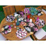 6+1'li Renkli Gül Tasarımlı Supla Runner Seti Realhomes