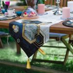 - SuplaRunnerSet58-61li-Lacivert-Gold-Detayli-Geometrik-Cizimli-Supla-Runner-Seti-2 - Realhomes  6+1'li Lacivert Gold Detaylı Geometrik Çizimli Supla Runner Seti Realhomes