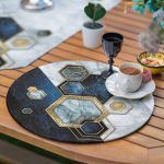 - SuplaRunnerSet58-61li-Lacivert-Gold-Detayli-Geometrik-Cizimli-Supla-Runner-Seti-3 - Realhomes  6+1'li Lacivert Gold Detaylı Geometrik Çizimli Supla Runner Seti Realhomes