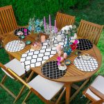 6+1'li Siyah Beyaz Ogea Özel Tasarım Supla Runner Seti Realhomes