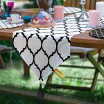 6+1'li Siyah Beyaz Ogea Özel Tasarım Supla Runner Seti Realhomes