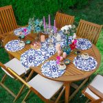 6+1'li Mavi Mandala Özel Tasarımlı Supla Runner Seti Realhomes