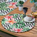 - SuplaRunnerSet71-61li-Zigzag-Uzerinde-Tropik-Yesil-Yaprak-Tasarimli-Supla-Runner-Seti-3 - Realhomes  6+1'li Zigzag Üzerinde Tropik Yeşil Yaprak Tasarımlı Supla Runner Seti Realhomes