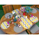 - SuplaRunnerSet73-61li-Sari-Gri-Zigzag-Ozel-Tasarimli-Supla-Runner-Seti-1 - Realhomes  6+1'li Sarı Gri Zigzag Özel Tasarımlı Supla Runner Seti Realhomes