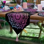 6+1'li Neon Renkli Göz & Mandala Tasarımlı Supla Runner Seti Realhomes