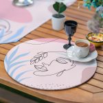 6+1'li Onedraw Silüet Çizimli Özel Tasarım Supla Runner Seti Realhomes