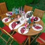 6+1'li Kırmızı Yelpazeli Japon Kadın Özel Tasarım Supla Runner Seti Realhomes