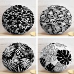 Realhomes Özel Tasarım Dijital Baskılı 4'lü Yuvarlak Yuvarlak Yastık Kırlent Kılıfı Realhomes