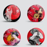 4'lü Japon Women Desenli Yastık Modern Yuvarlak Yastık Kırlent Kılıf Seti Realhomes