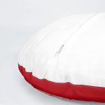 4'lü Kırmızı Ve Mavi Japon Kız Tasarımlı Dekoratif Yuvarlak Yastık Kırlent Kılıf Seti Realhomes