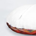 4'lü Soyut Sulu Boya Çalışması Tasarımlı Yuvarlak Yastık Kırlent Kılıf Seti Realhomes