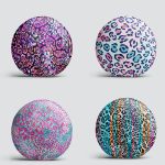 4'lü Renkli Leopar Desenli Yuvarlak Yastık Kırlent Kılıf Seti Realhomes