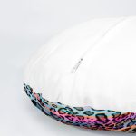 4'lü Renkli Leopar Desenli Yuvarlak Yastık Kırlent Kılıf Seti Realhomes