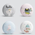 4'lü I'm Beautiful Yuvarlak Yastık Kırlent Kılıf Seti Realhomes