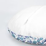 4'lü Nazar Boncuk Desenli Yuvarlak Yastık Kırlent Kılıf Seti Realhomes