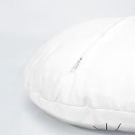 4'lü Realhomes Beyaz Zeminde Sevimli Kedicik Dekoratif Çocuk Yuvarlak Yastık Kırlent Kılıf Seti Realhomes