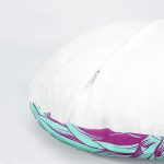 4'lü Realhomes Pembe Beyaz Çizgili Konsept Modern Yuvarlak Yastık Kırlent Kılıf Seti Realhomes