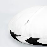 4'lü Flamingo ve Siyah Beyaz Geometrik Desenli Modern Yuvarlak Yastık Kırlent Kılıf Seti Realhomes