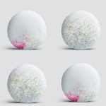 4'lü Papatya Tasarımlı Modern Yuvarlak Yastık Kırlent Kılıf Seti Realhomes