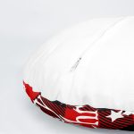 4'lü Realhomes Yılbaşı Temalı Ekoseli Modern Yuvarlak Yastık Kırlent Kılıf Seti Realhomes