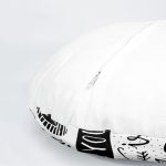 4'lü Realhomes Siyah Beyaz Renkli Dekoratif Yuvarlak Yastık Kırlent Kılıf Seti Realhomes