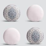 4'lü Realhomes Dijital Baskılı Dekoratif Yuvarlak Yastık Kırlent Kılıf Seti Realhomes