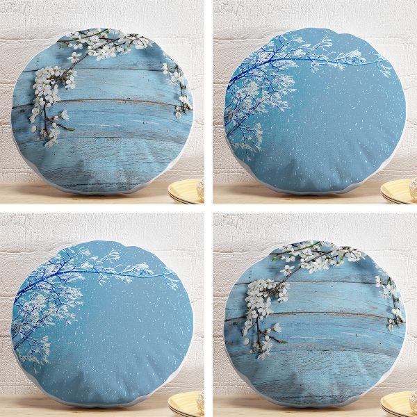 4'lü Realhomes Fashion Girl Konseptli Dekoratif Yuvarlak Yastık Kırlent Kılıf Seti Realhomes