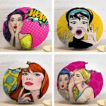 - YuvPtk4luSet284-4lu-Fashion-Girl-Yuvarlak-Yastik-Kirlent-Kilif-Seti - Realhomes 4'lü Fashion Girl Yuvarlak Yastık Kırlent Kılıf Seti Realhomes