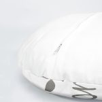 4'lü Gri Zemin Home Sweet Yuvarlak Yastık Kırlent Kılıf Seti Realhomes