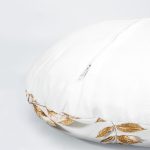 4'lü Altın Varaklı Dekoratif Yuvarlak Yastık Kırlent Kılıf Seti Realhomes