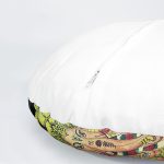 4'lü Rengarenk Çiçek Temalı Yuvarlak Yastık Kırlent Kılıf Seti Realhomes