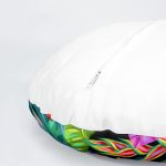 4'lü Renkli Tüyler Yuvarlak Yastık Kırlent Kılıf Seti Realhomes