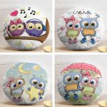 - YuvPtk4luSet309-4lu-Sevimli-Baykuslar-Yuvarlak-Yastik-Kirlent-Kilif-Seti - Realhomes  4'lü Sevimli Baykuslar Yuvarlak Yastık Kırlent Kılıf Seti Realhomes