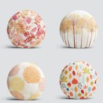 4'lü Dekoratif Yuvarlak Yastık Kırlent Kılıf Seti Realhomes